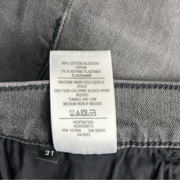 NWT Hudson Jada passage high rise denim shorts size 31 raw hem 8”inseam - Picture 12 of 13